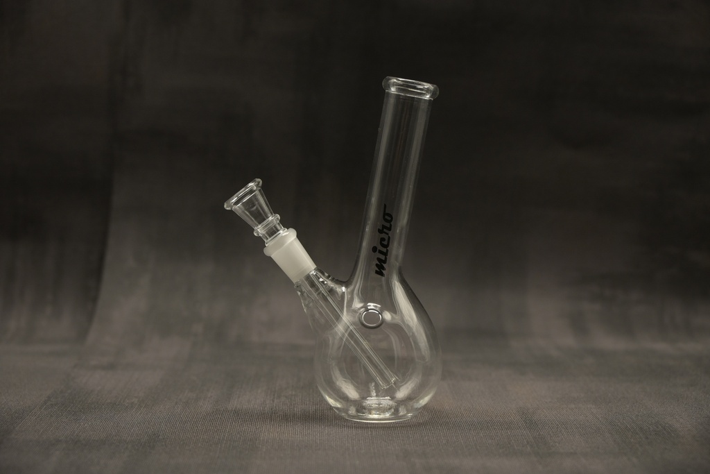 Micro - Hangover Glass Bong - H:16cm - Ø:22mm - Socket:12mm