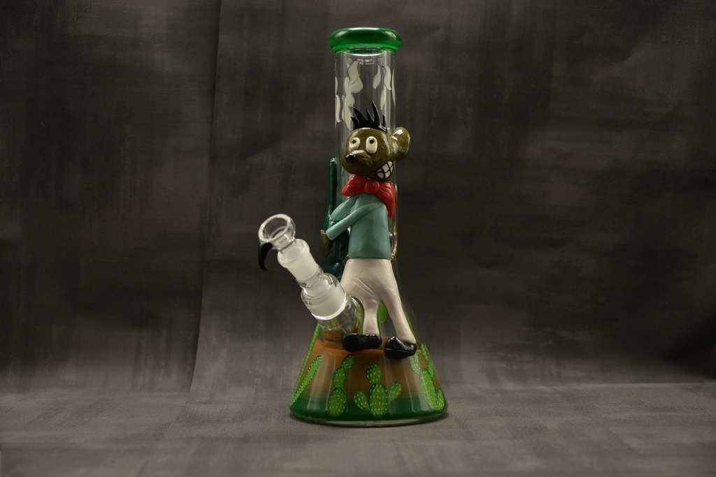 Amsterdam - Green Golom Chillum Slit Bong