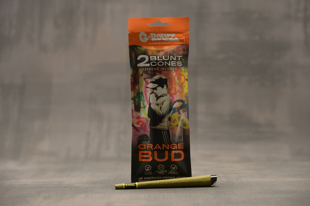 G-Rollz | Banksy's Graffiti - 2x 'Orange Bud' Terpene-infused Cones