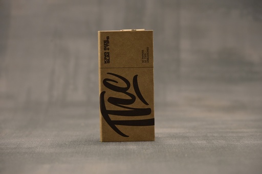 [P0000893] THC Papers King Size Slim + Tips Unbleached