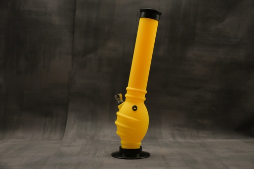 [P0013126] Acrylbong gelb H 310mm Ø 70/39mm Steckchillum
